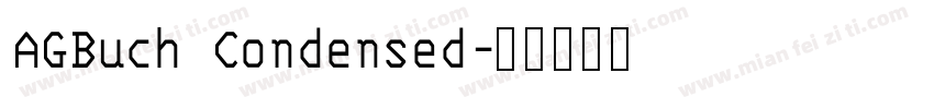 AGBuch Condensed字体转换